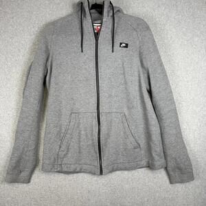 Nike Men's Size Large Full Zip Gray Tech Performance Jacket Coat Athleisure